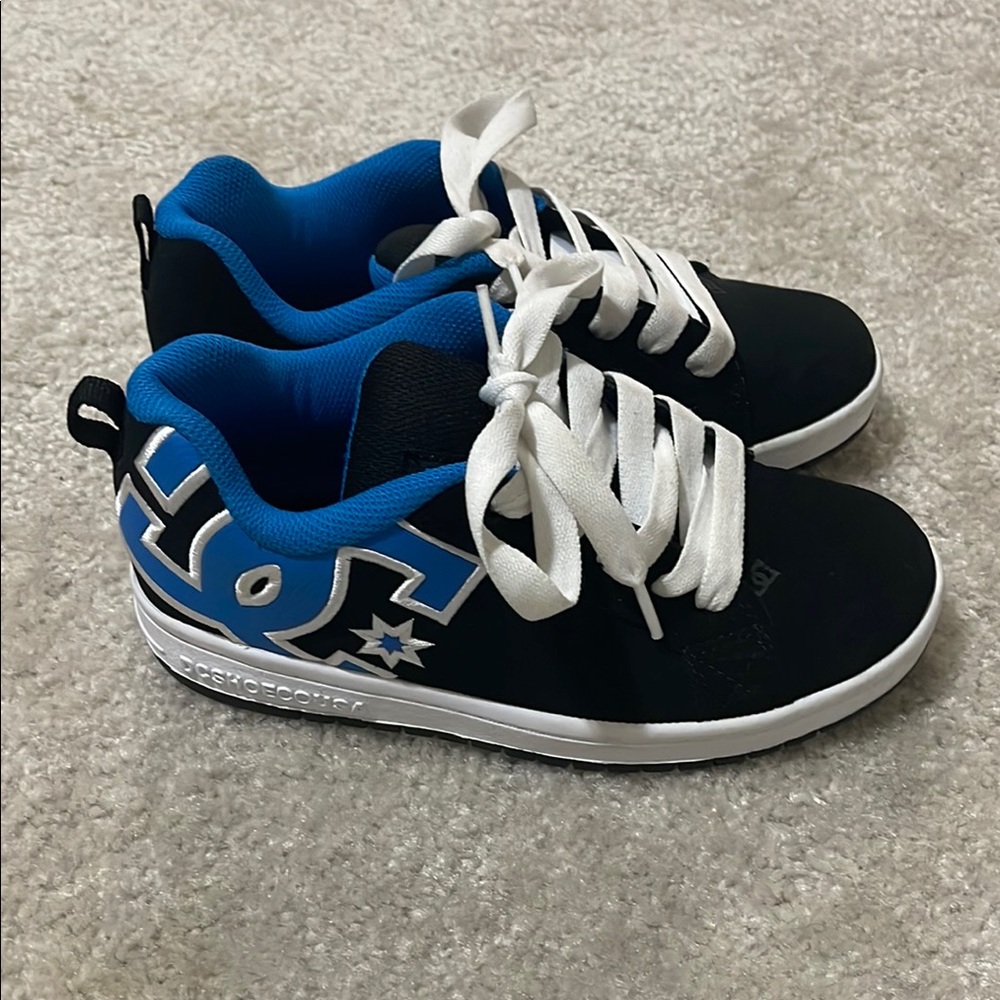 DC Black and Blue Sneakers with Chunky Style- like new
